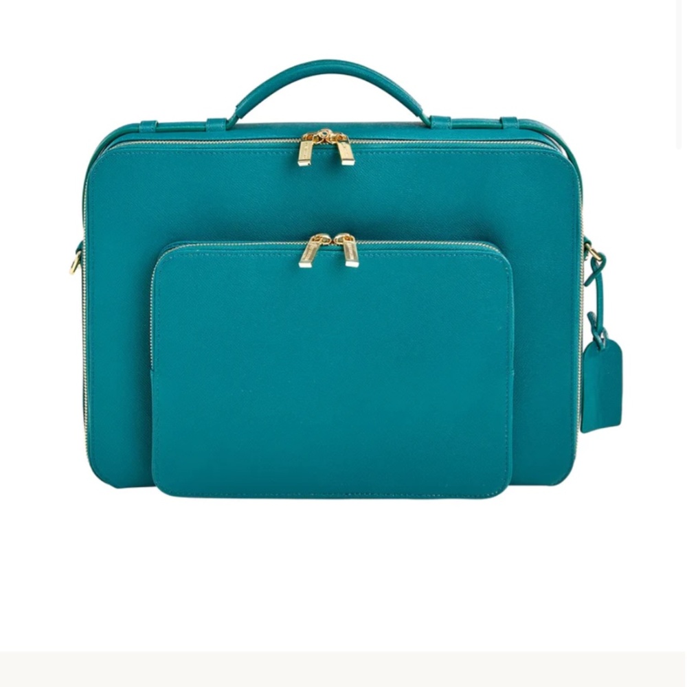 Levenger Charlotte Briefcase-Teal